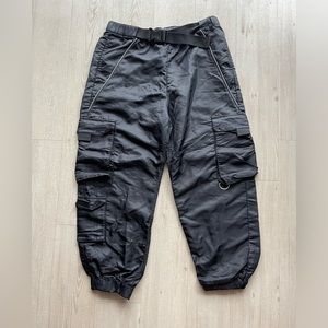Urban Outfitter Black Cargo Pants, Size Large